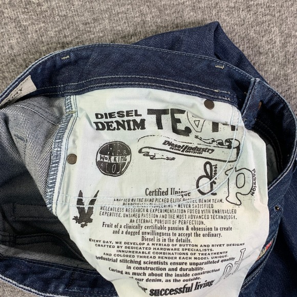 Diesel Zatiny Jeans Men 29x32 Regular Bootcut Y2K VTG Rockabilly Button Fly - Picture 11 of 16